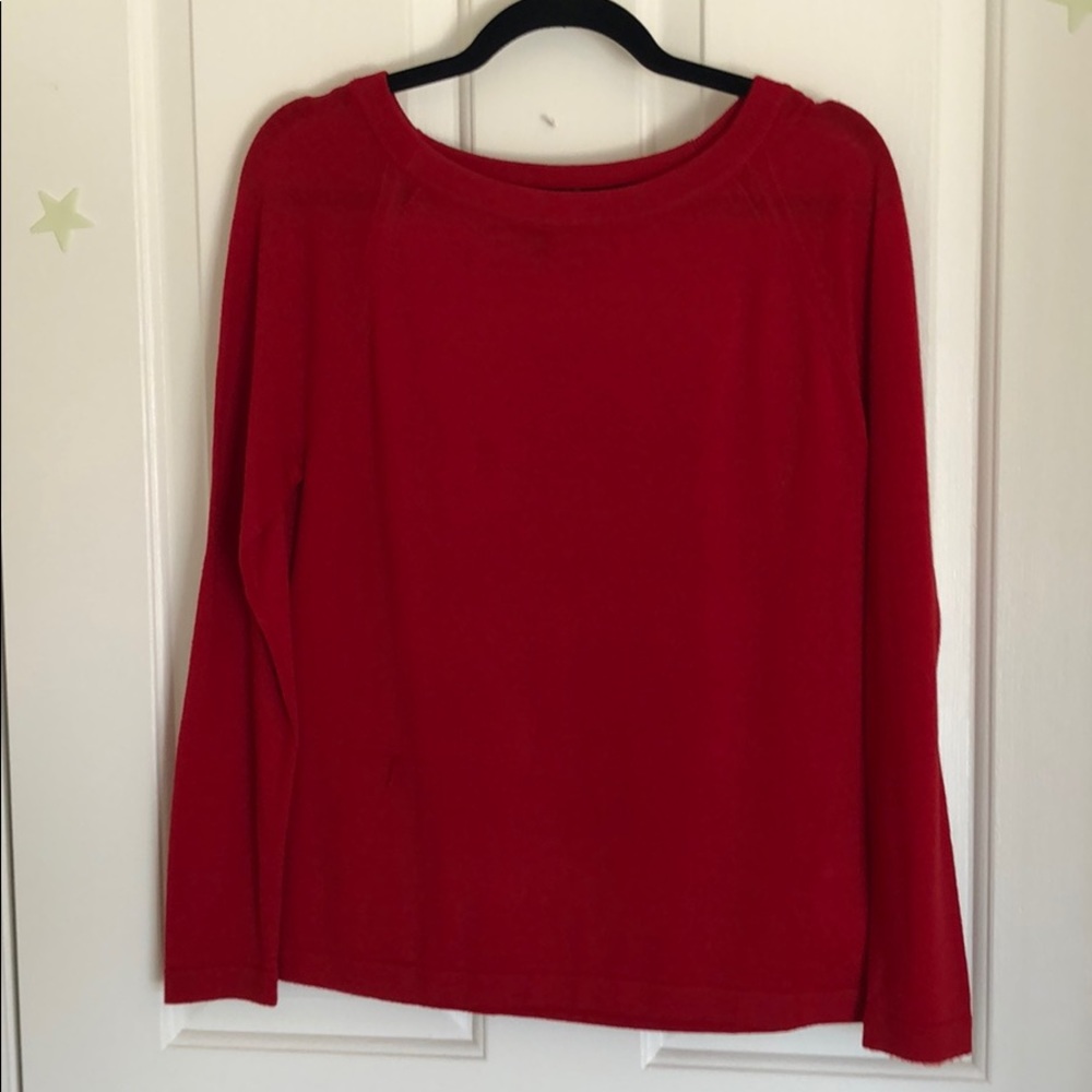 Red wool sweater